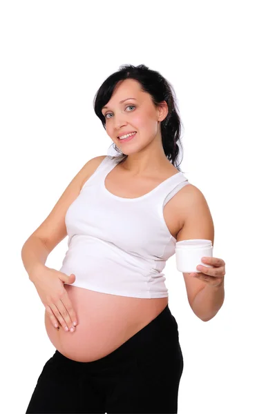Молодий вагітні мами — стокове фото