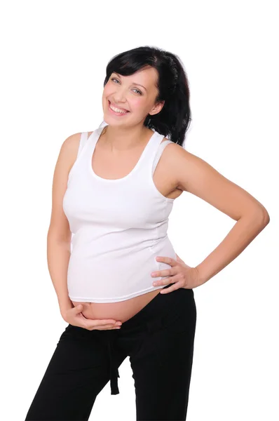 Charmante zwangere moeder — Stockfoto