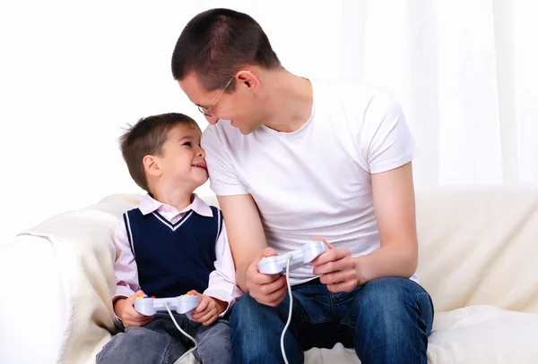 Young father and son together — Stock Photo, Image