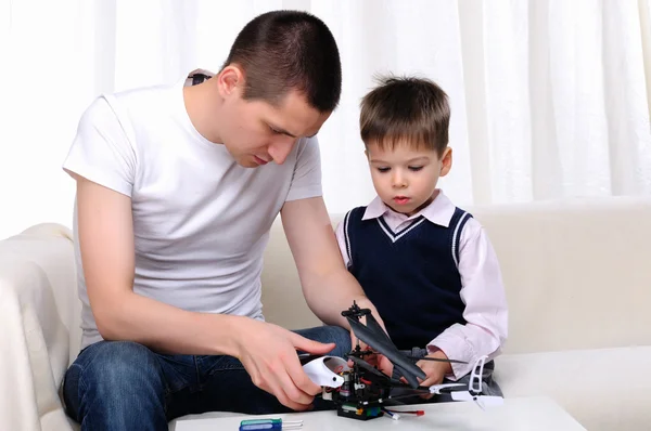 stock image Father and his young son