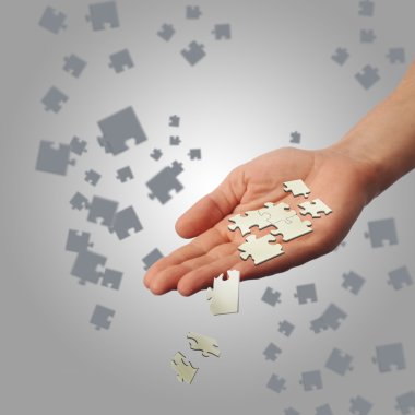 Elements of the puzzle clipart