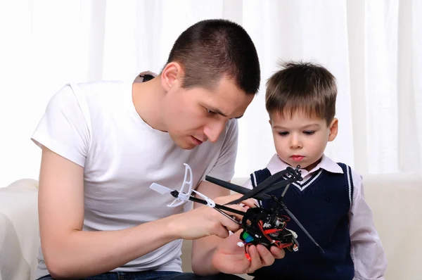 Father and his young son — Stock Photo, Image