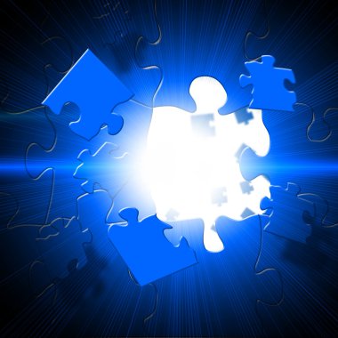 Elements of the puzzle clipart