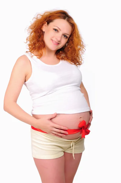 Bájos várandós anya — Stock Fotó