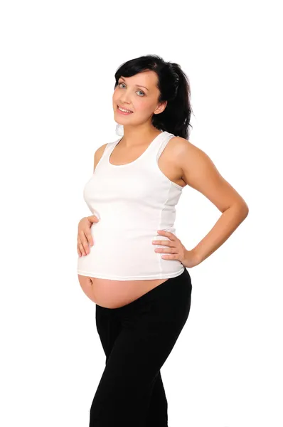 Czarująca matka w ciąży — Zdjęcie stockowe