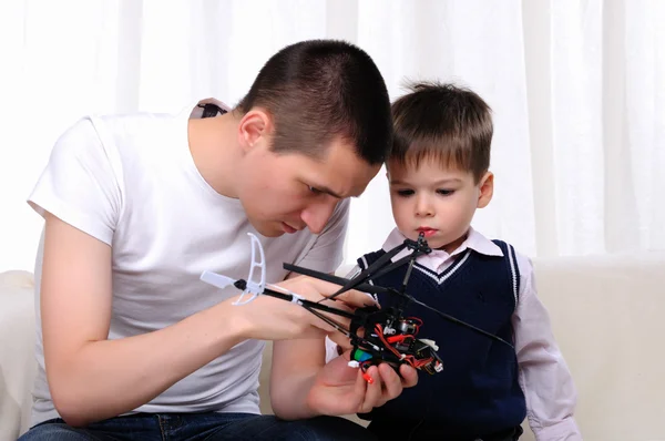 Father and his young son — Stock Photo, Image
