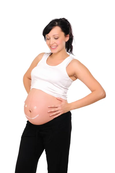 Joven embarazada mamá — Foto de Stock