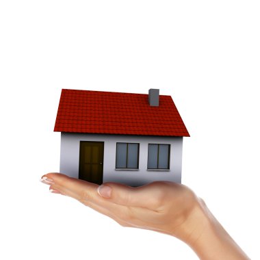 Little House on the hands clipart