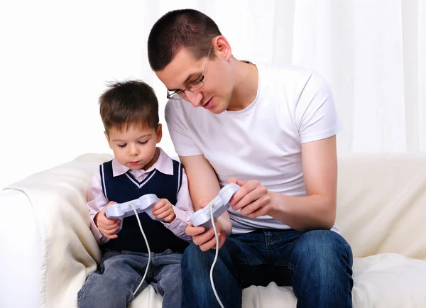 Young father and son together — Stock Photo, Image