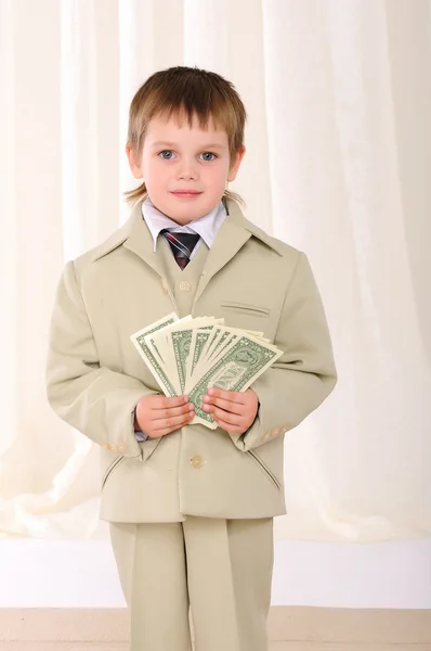 Young man in a business suit — Stock Photo, Image
