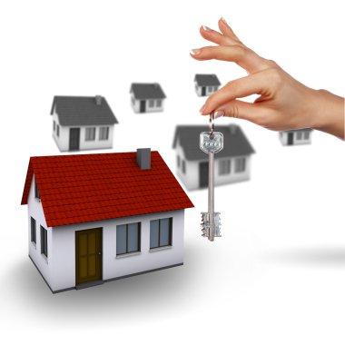 Little House on the hands clipart