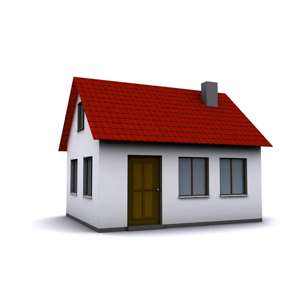 Маленький трехмерный дом — стоковое фото