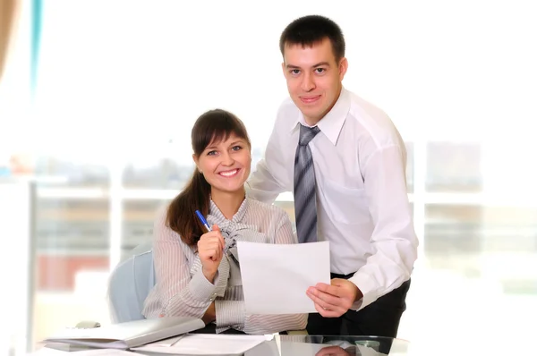 Team of young successful business — Stock Photo, Image