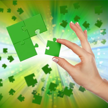 Elements of the puzzle clipart