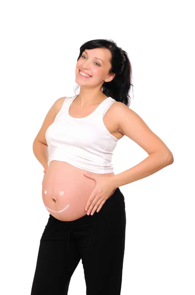 Mladá těhotná maminka — Stock fotografie