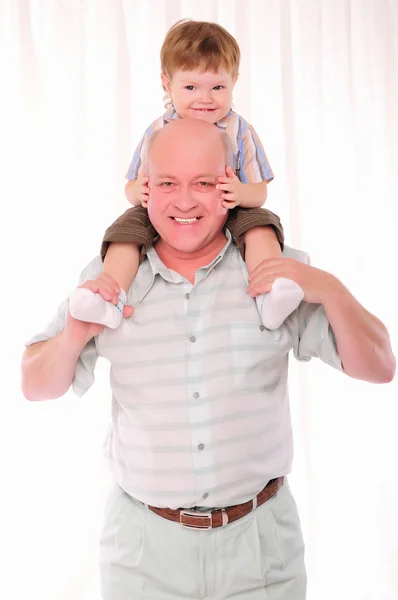 Abuelo y su nieto —  Fotos de Stock