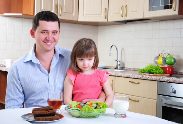 Father and his young daughter — Stock Photo, Image