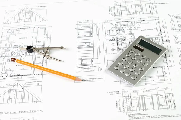 Drawings of building — Stock Photo, Image