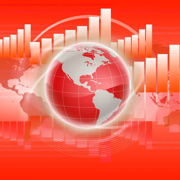 Abstracte achtergrond op wereldwijde business — Stockfoto