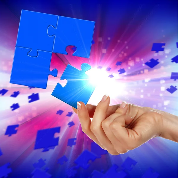 Elements of the puzzle — Stock Photo, Image