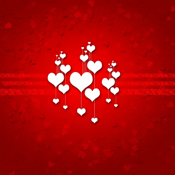 Tekenen Met Harten Gewijd Aan Valentine Day Illustratie — Stockfoto
