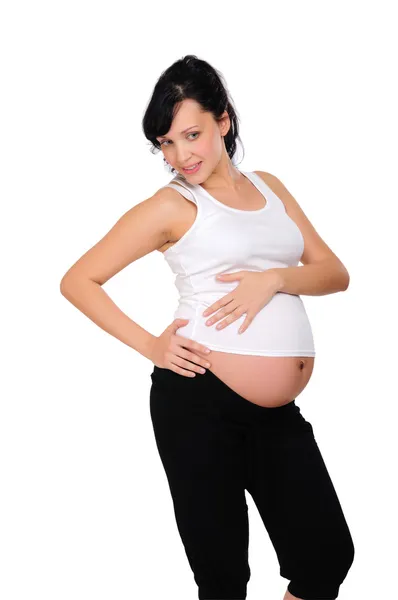Encantadora mãe grávida — Fotografia de Stock