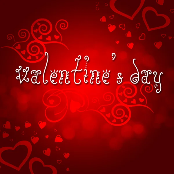 Tekenen Met Harten Gewijd Aan Valentine Day Illustratie — Stockfoto