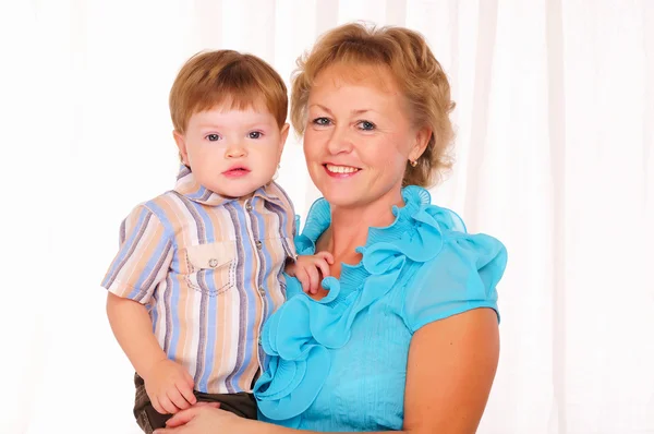 Grandmother and grandson — Stock Photo, Image