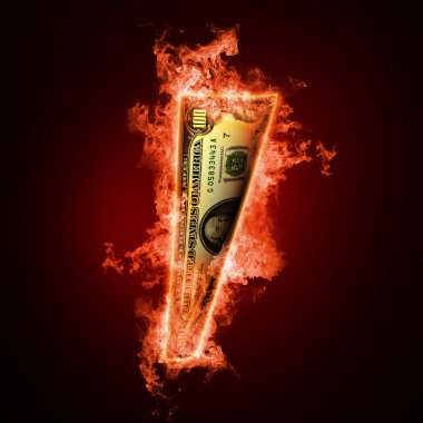 Banknotes open arms fire clipart