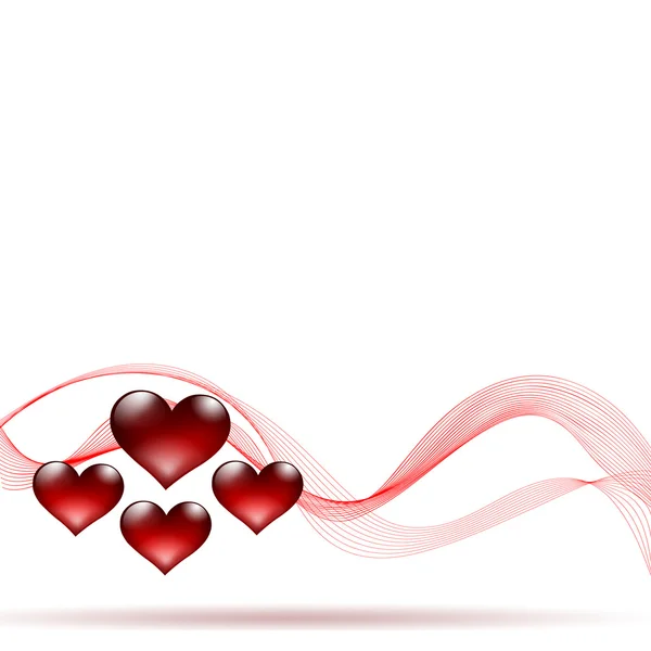 Rysunek Serca Poświęcona Valentine Day Ilustracja — Zdjęcie stockowe