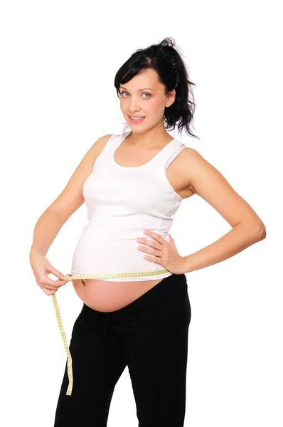 stock image Young pregnant mom