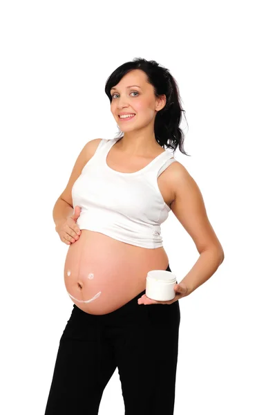 Mladá těhotná maminka — Stock fotografie