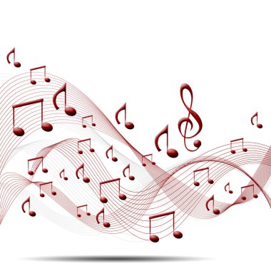 Musical background clipart