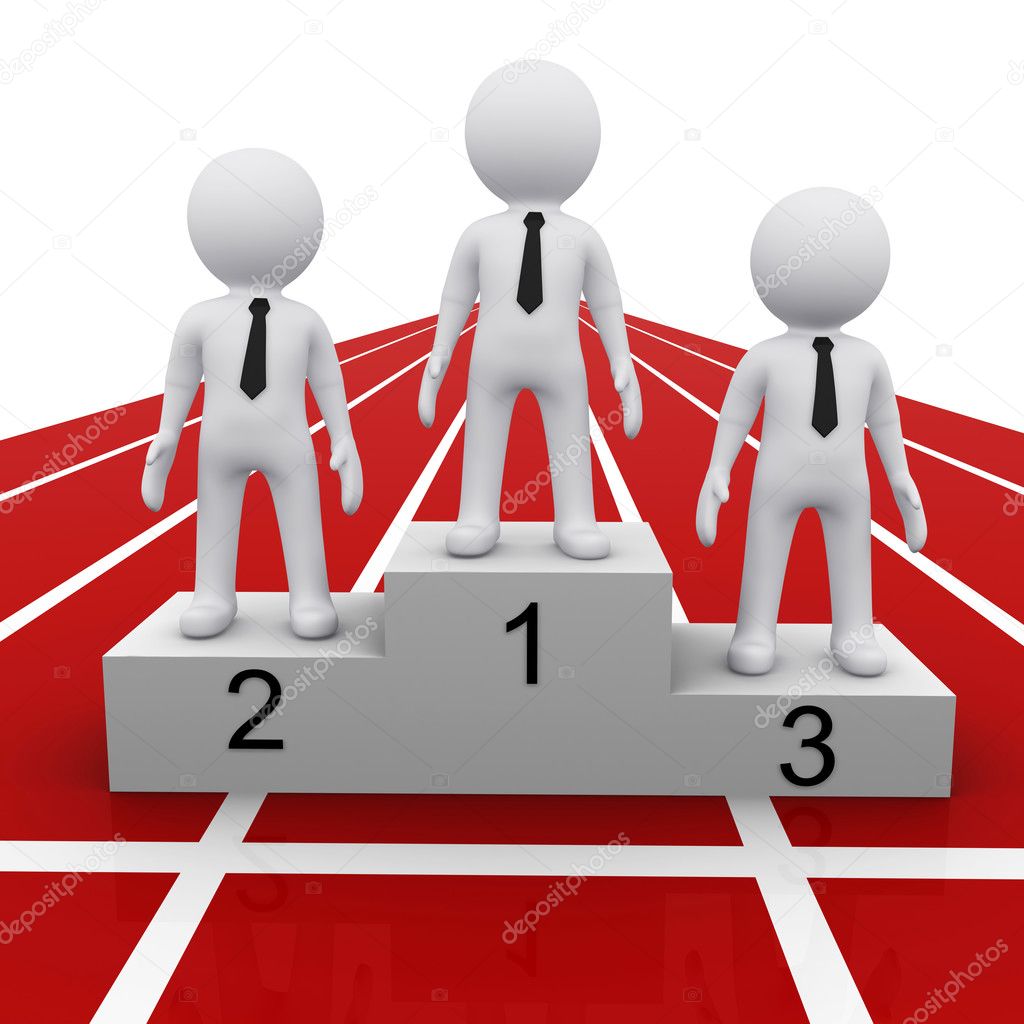 3d man as competition winner | 图库照片 08 sergey nivens