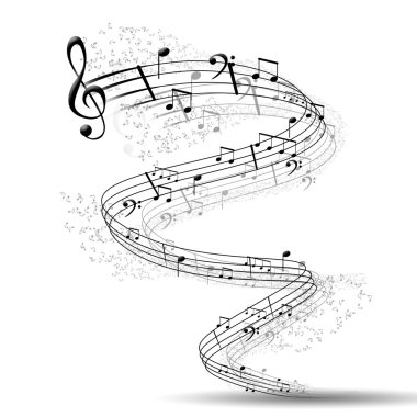 Musical background clipart