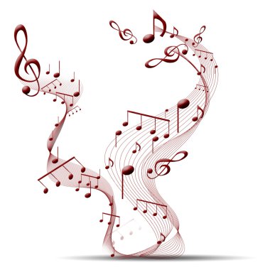 Musical background clipart