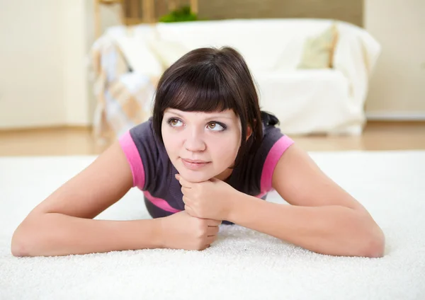 Girl relaxing at home — Stock Photo, Image