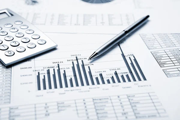 Financial charts and graphs — Stock Photo, Image