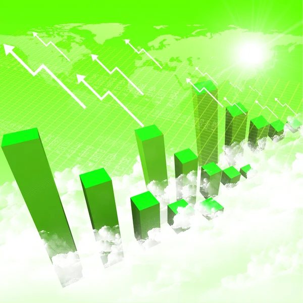 Business chart and graphs — Stock Photo, Image