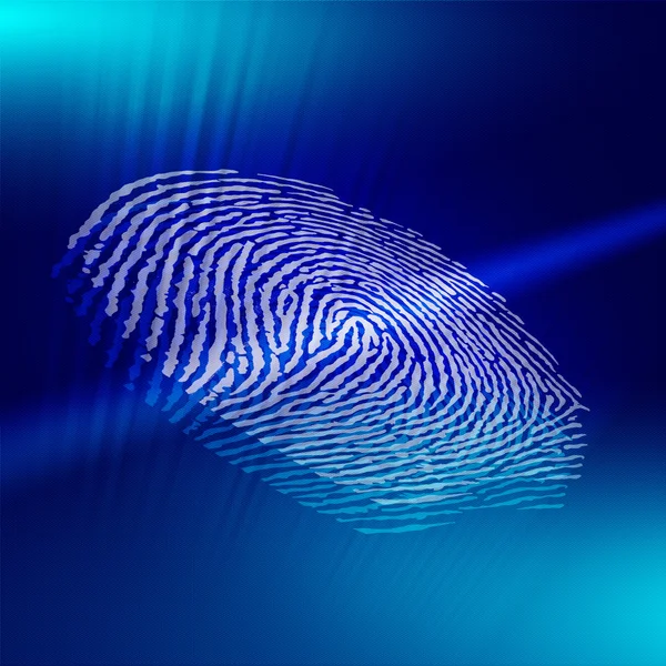 Abbildung Eines Fingerabdrucks Wie Der Technologie Für Sicherheitszwecke Verwendet Wird — Stockfoto