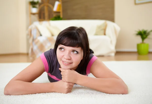 Girl relaxing at home — Stock Photo, Image