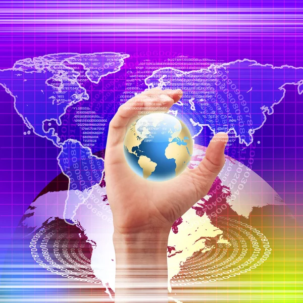 Global teknik illustration — Stockfoto