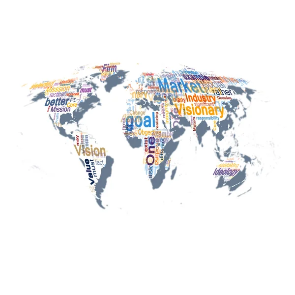 stock image Model of a global business