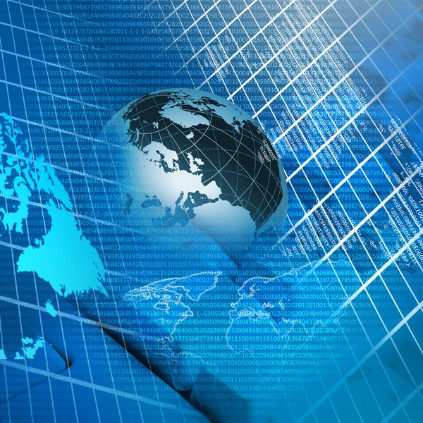 Globális Üzleti Modern Globális Technológia Illusztrált — Stock Fotó