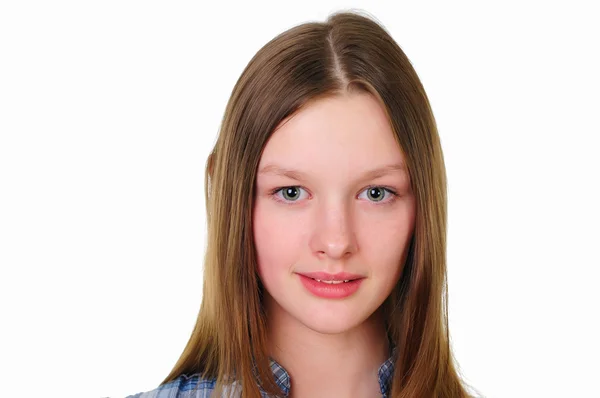 En tonårig flicka i studio — Stockfoto