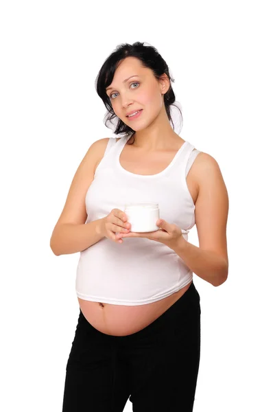 年轻怀孕的妈妈 — 图库照片