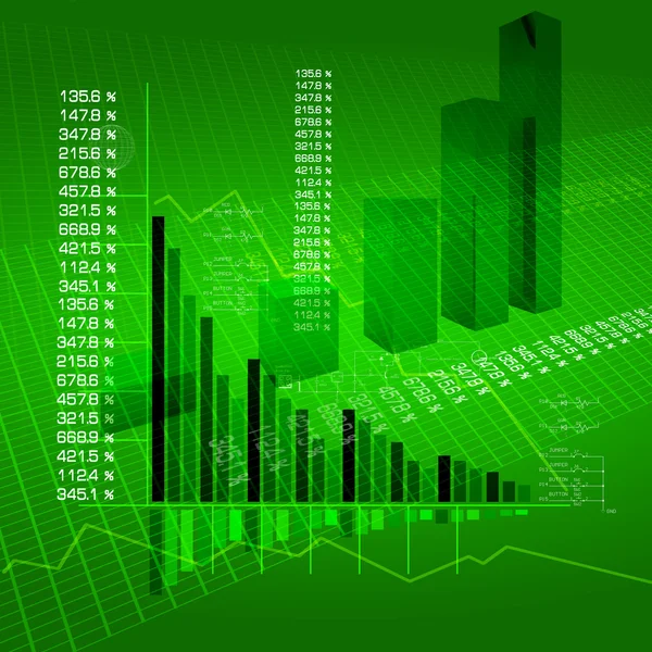 Finanz Und Geschäftsdiagramme Als Wachstumssymbole — Stockfoto