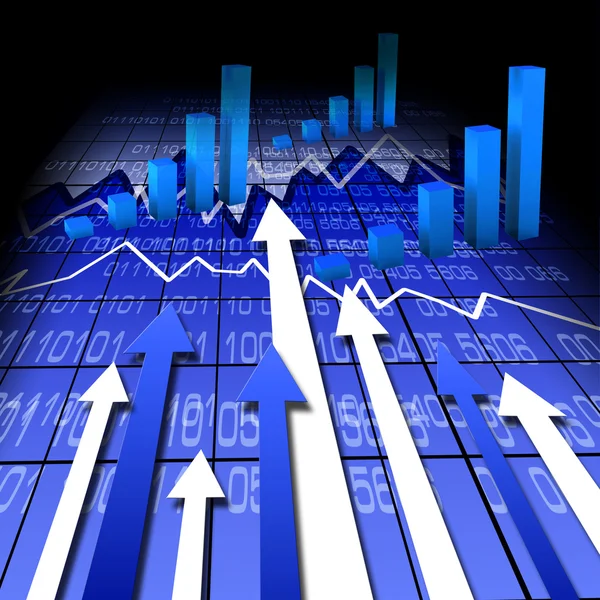Üzleti diagramok és grafikonok — Stock Fotó