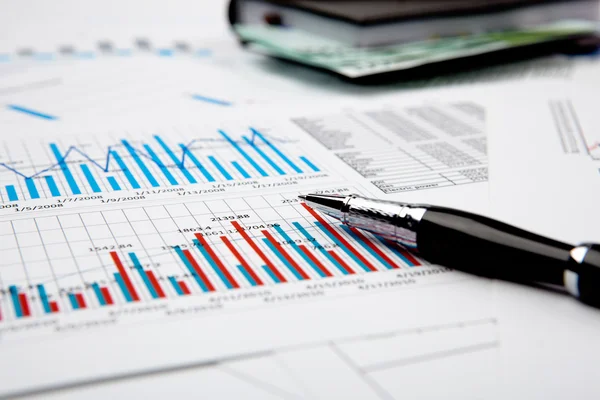 Financial charts and graphs Stock Picture