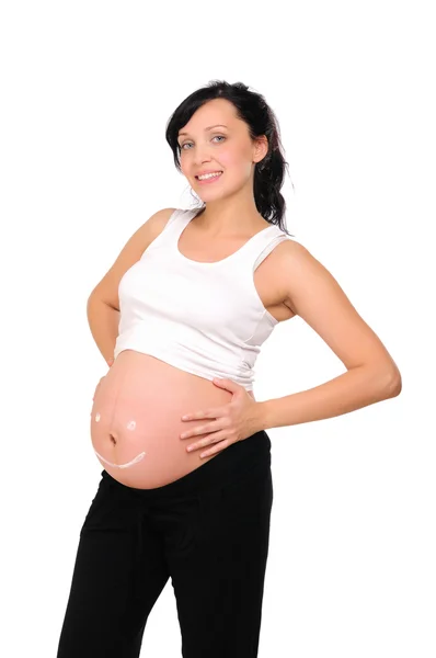 Jovem mãe grávida — Fotografia de Stock